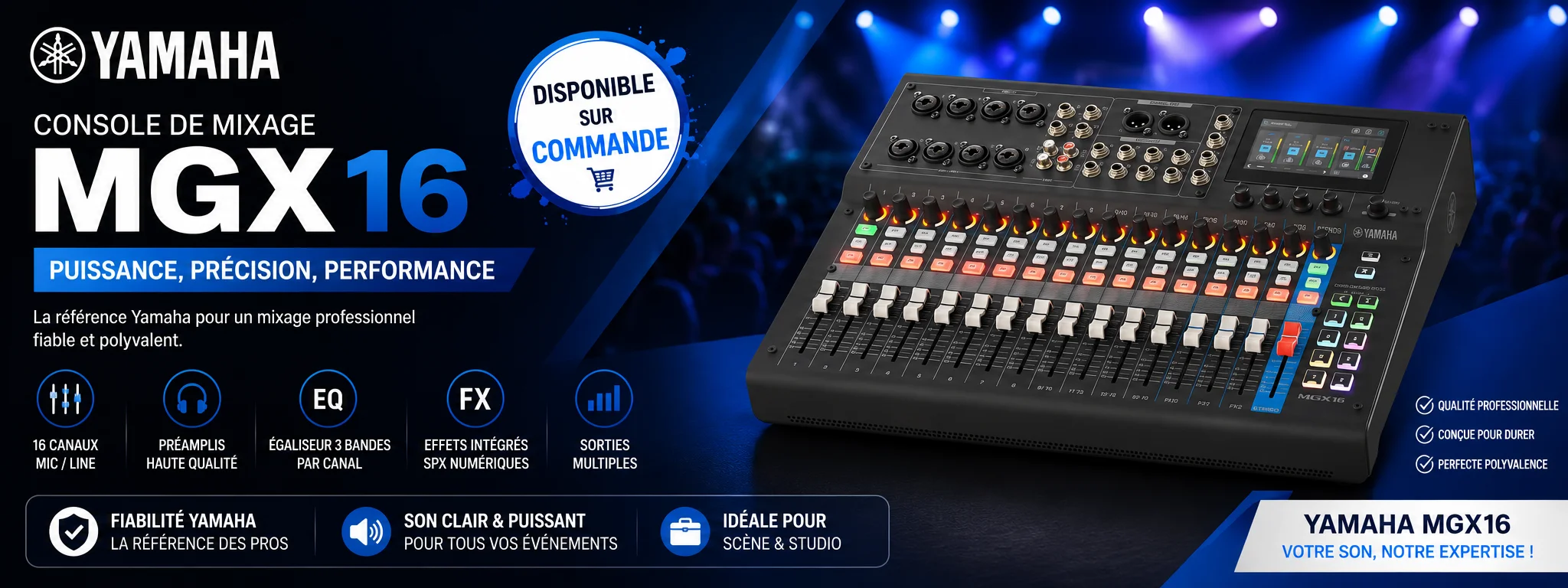 Console de mixage YAMAHA MGX16